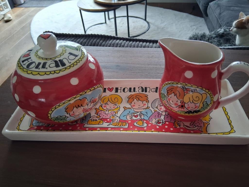 Blond Amsterdam Suiker & Melk Setje - I Love Holland, Huis en Inrichting, Keuken | Servies, Ophalen