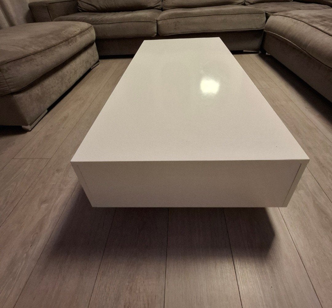 gratis salontafel, Ophalen of Verzenden, Gebruikt, Rechthoekig, Overige materialen