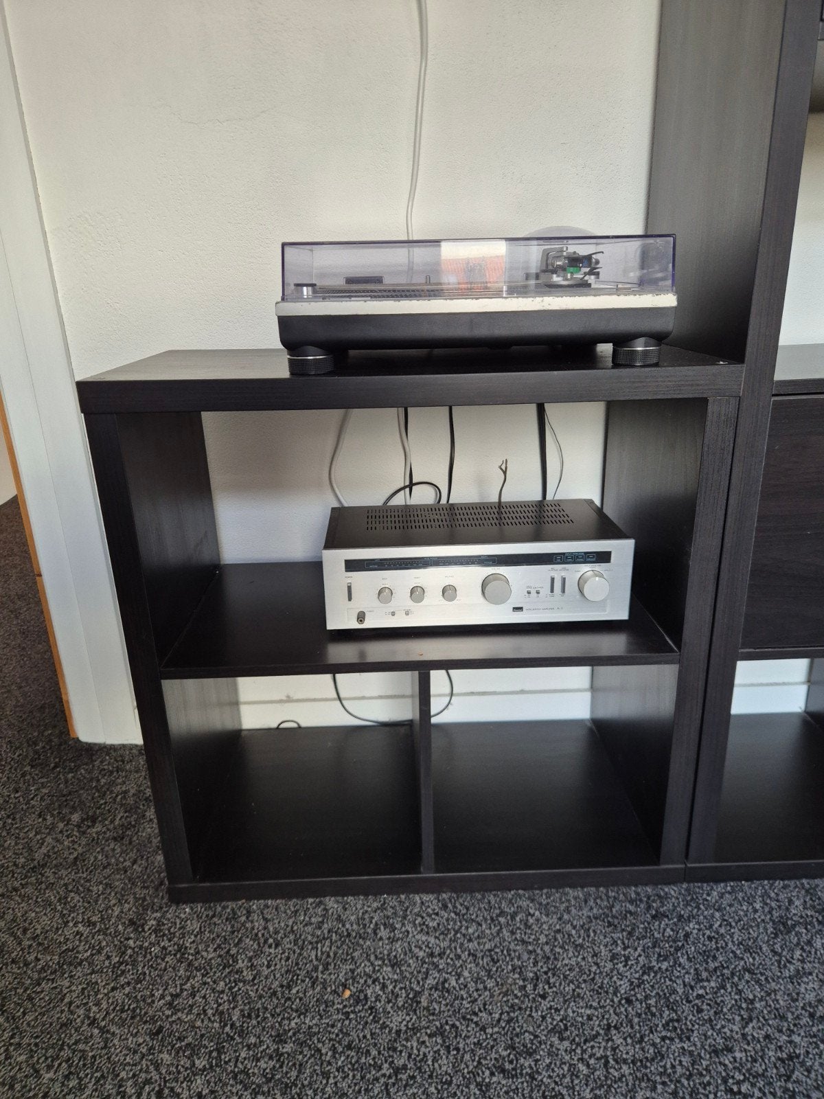Ikea KALLAX kast 2x2 zwartbruin, Huis en Inrichting, Ophalen, Gebruikt