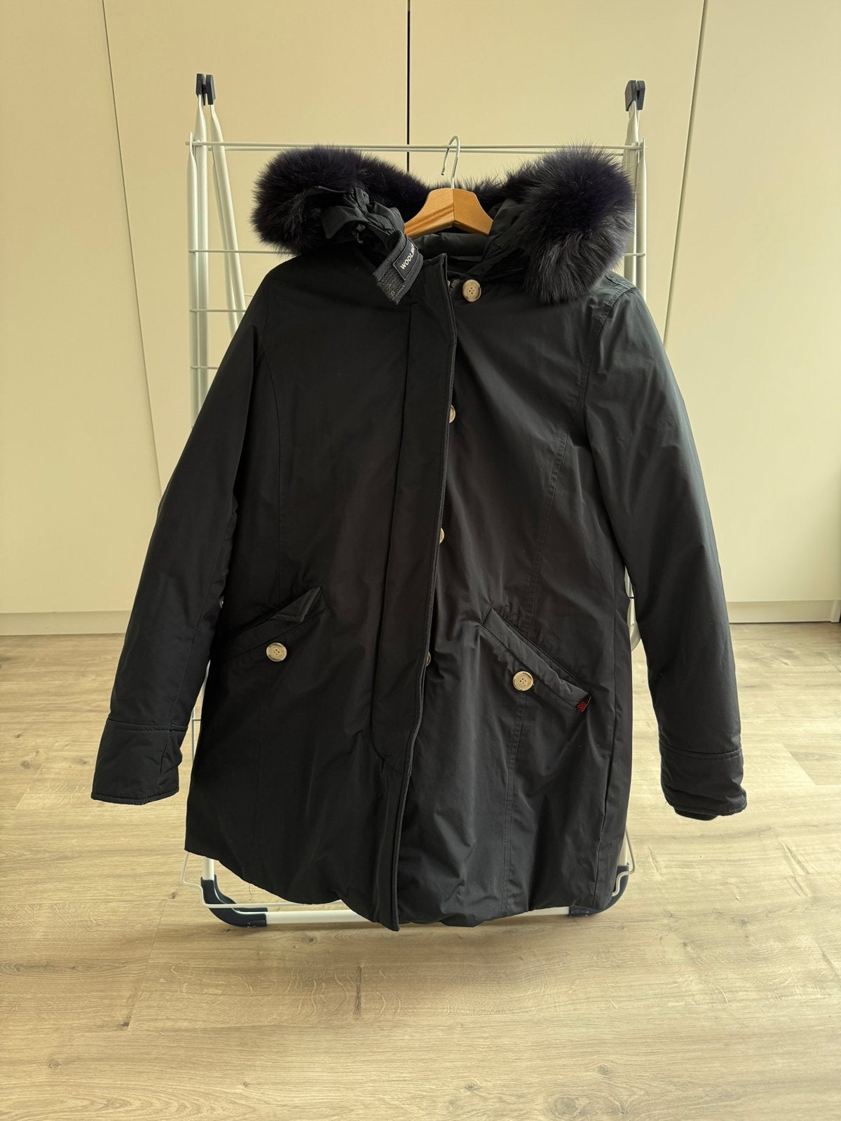 Woolrich jas zo goed als NIEUW, Ophalen, Zo goed als nieuw, Blauw