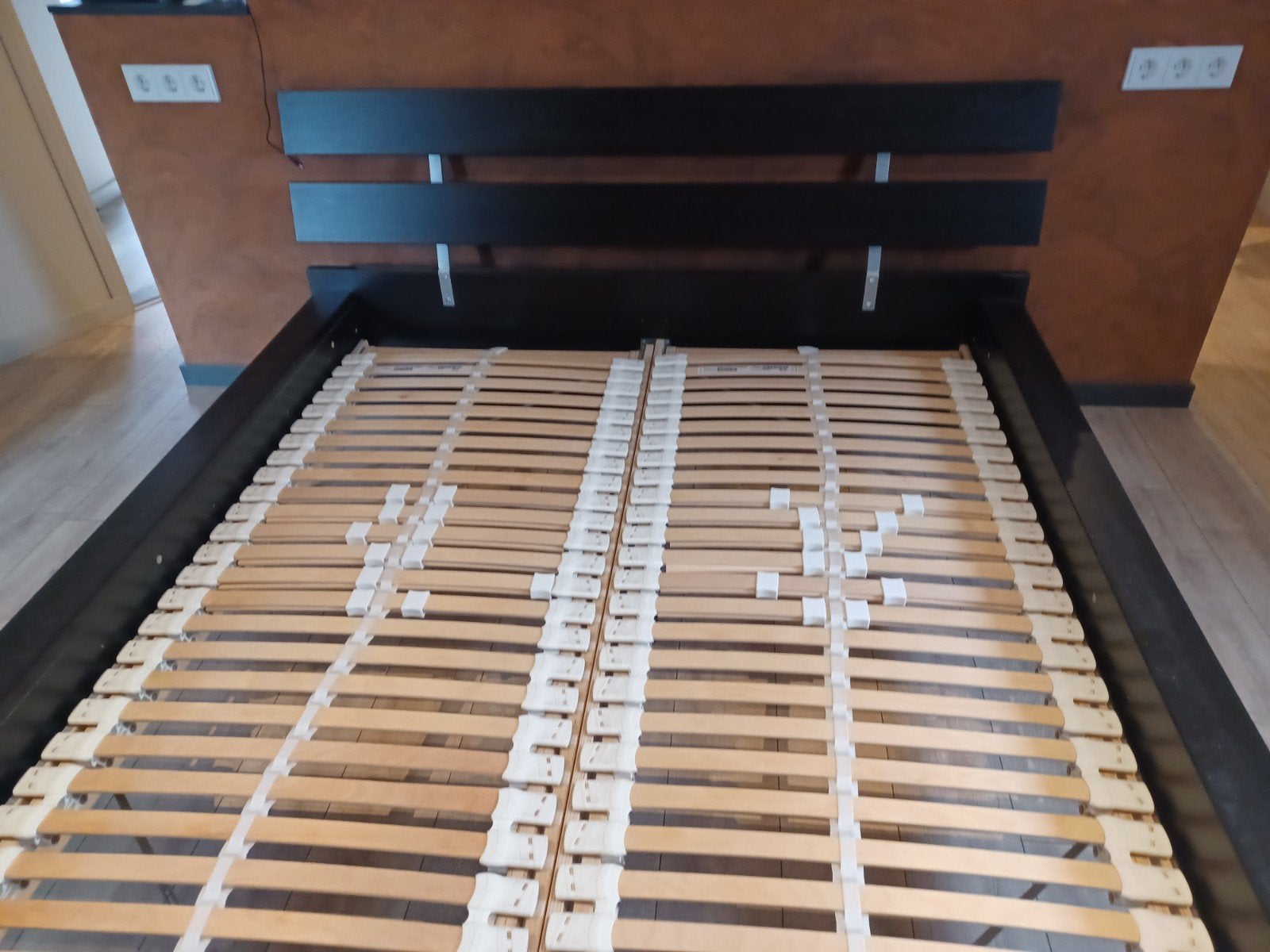 tweepersoonsbed met 2 x lattenbodem, Ophalen, Gebruikt, Tweepersoons, 180 cm