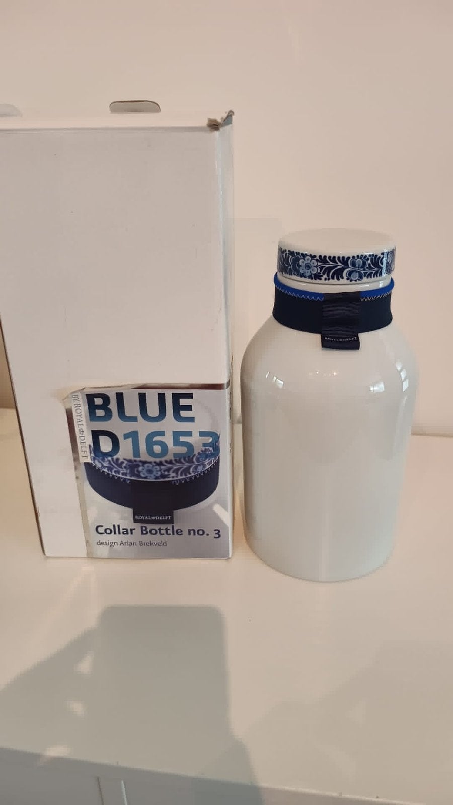Royal Delft Blue Collar Bottle No 3 - Moderne Delfts Blauwe, Antiek en Kunst, Ophalen of Verzenden