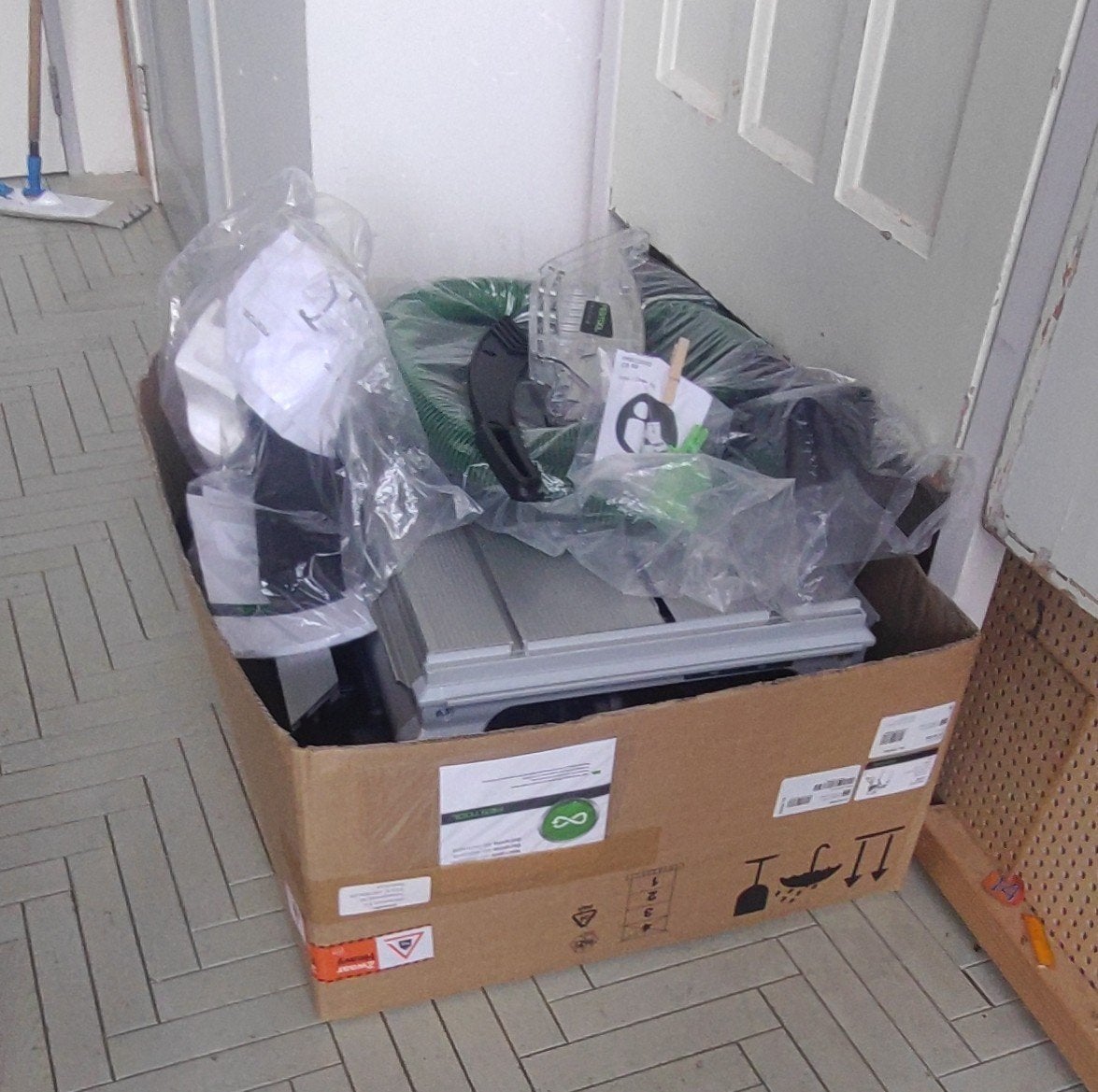 Festool CS 50 EBG Precisio Tafelcirkelzaag, Ophalen, Cirkelzaag, 70 mm of meer, Zo goed als nieuw