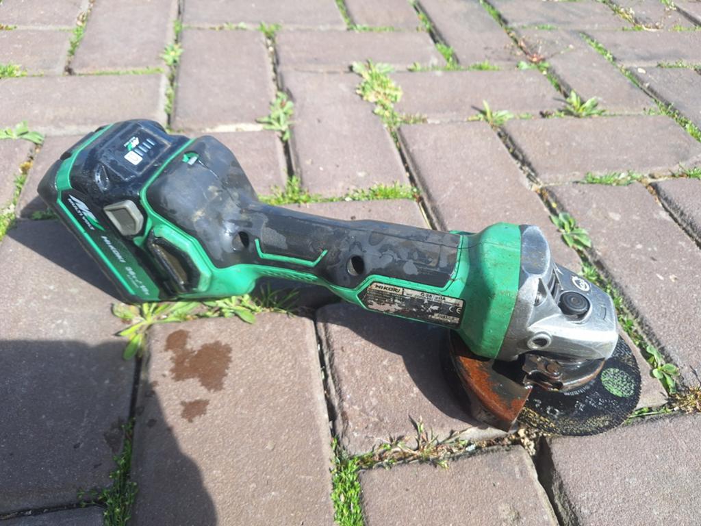Hikoki G3613Da accu slijper, Ophalen of Verzenden, Minder dan 700 watt, Haakse handslijpmachine