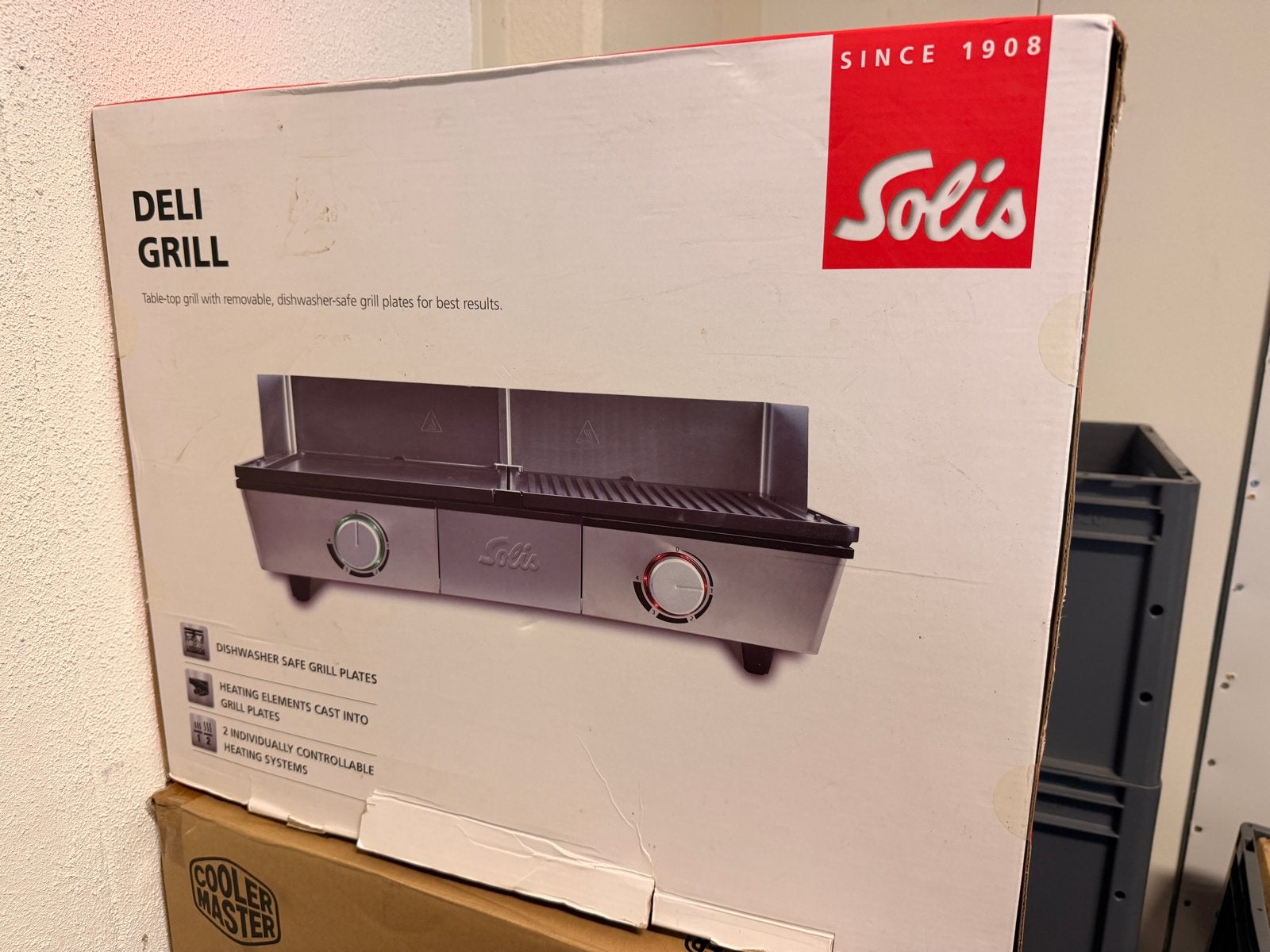Solis Deli Grill Tafelgrill - Nieuw in doos, Ophalen of Verzenden, Vaatwasmachinebestendig, Zo goed als nieuw, Tafelgrill