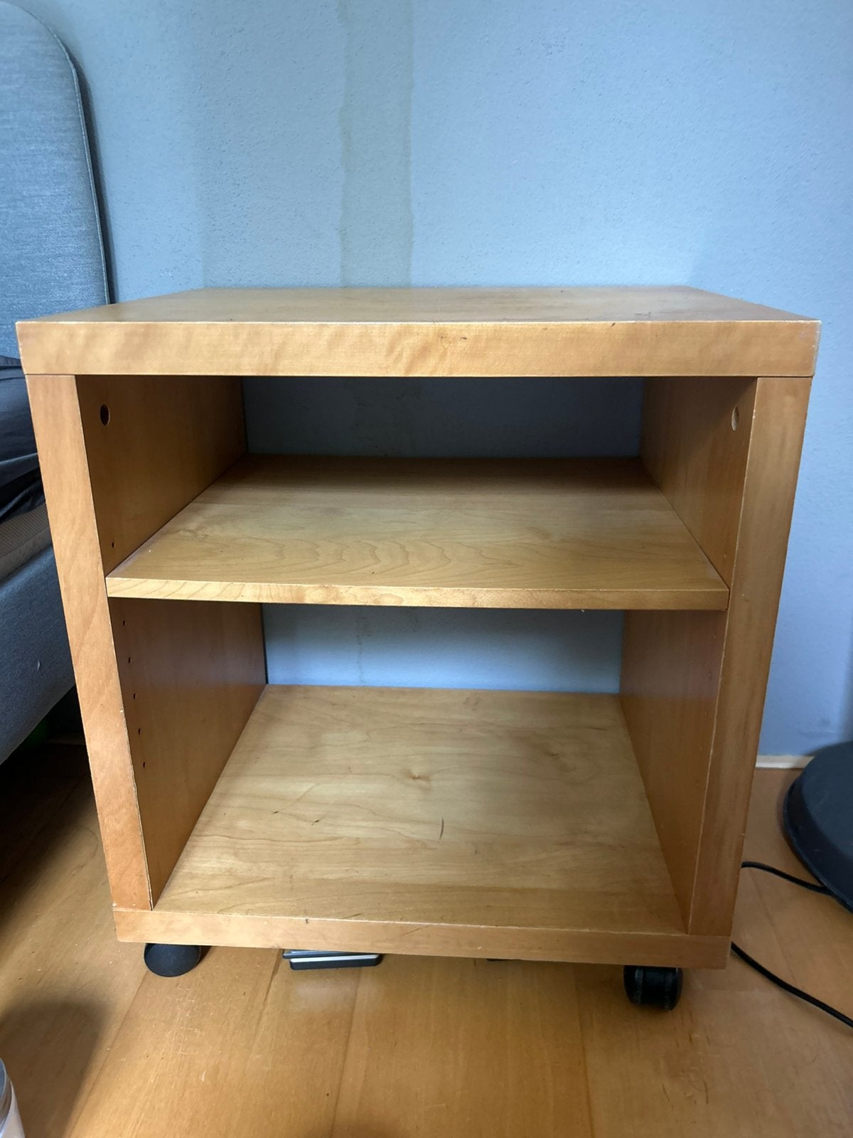 Vintage IKEA Corras Nachtkastje / Bijzettafel op Wieltjes, Ophalen of Verzenden, Zo goed als nieuw, Minder dan 45 cm