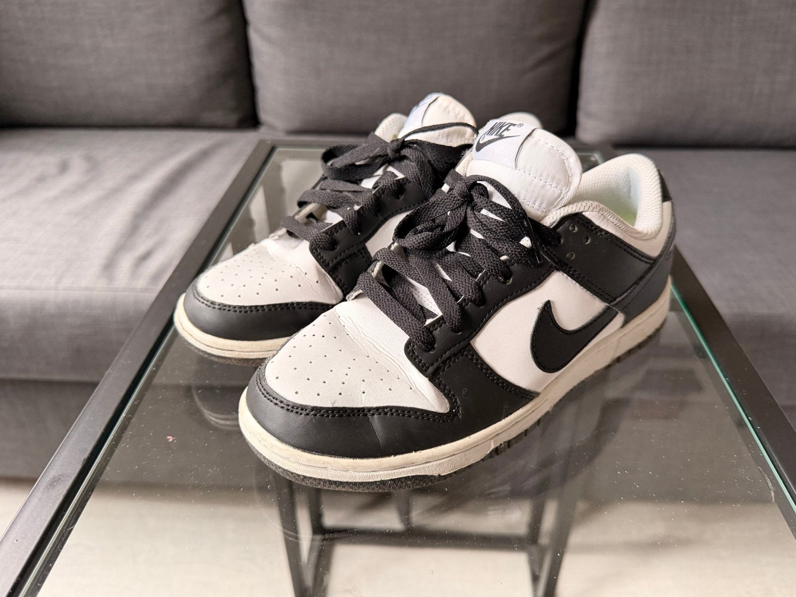 Nike Dunk Low Panda (Eu38), Kleding | Dames, Ophalen of Verzenden, Zo goed als nieuw, Zwart, Sneakers of Gympen