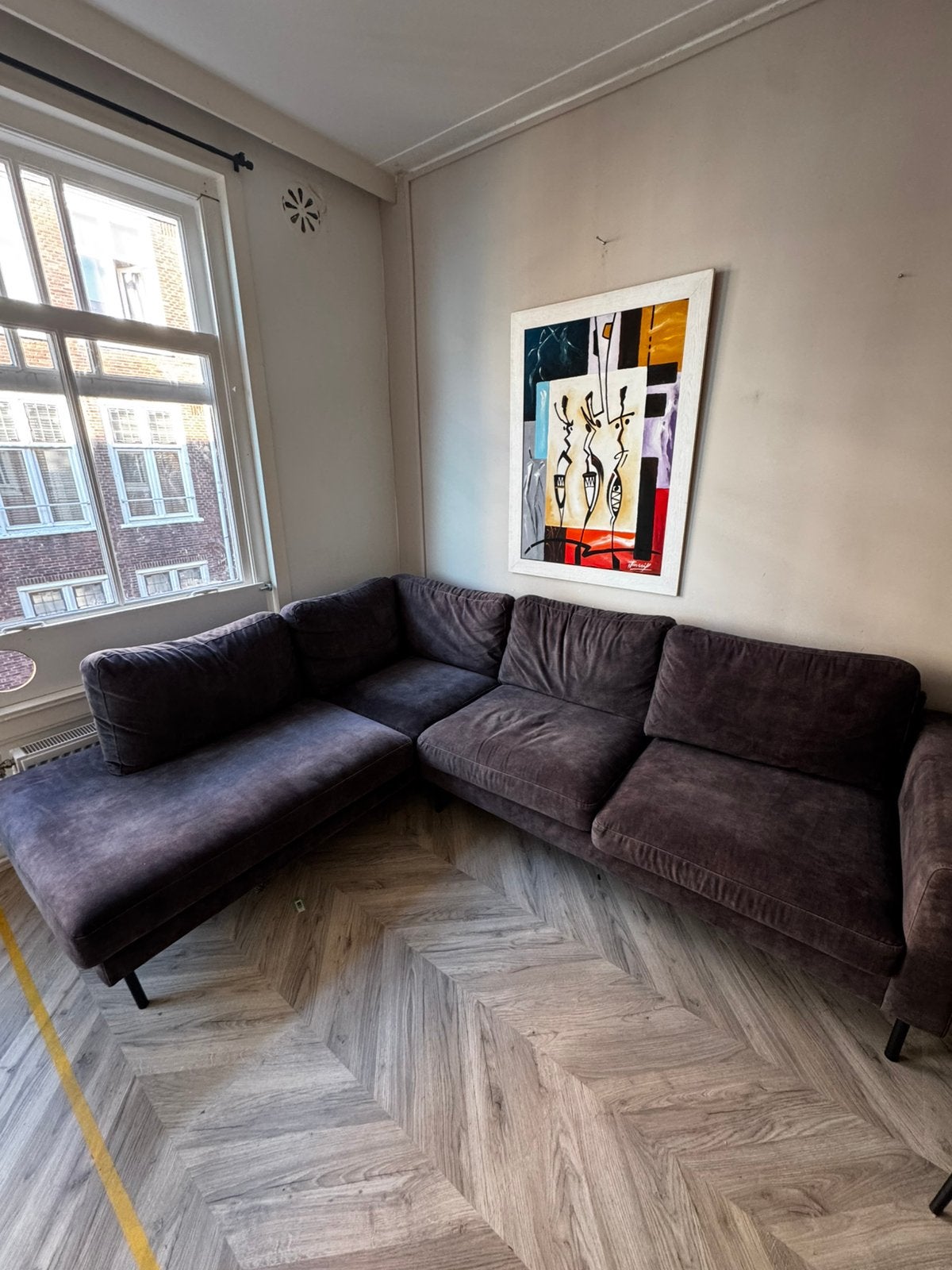 Mooie gezins bank, Huis en Inrichting, Ophalen, Gebruikt, Stof
