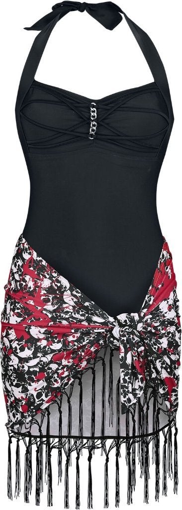 Badpak en omslag rokje -Black Premium by EMP Maat XL Nieuw, Kleding | Dames, Badmode en Zwemkleding, Day at the beach zwempak  -Black premium by emp  maat XL
