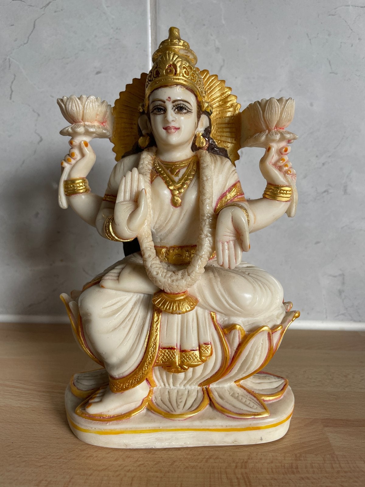 Lakshmi Beeldje - Hindoe-Godin van Rijkdom, Ophalen of Verzenden, Nieuw, Religie