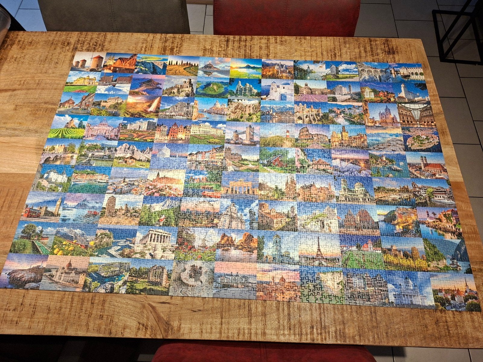 Ravensburger Legpuzzel 3000 stukjes - 99 Beautiful Places, Ophalen of Verzenden, Meer dan 1500 stukjes, Zo goed als nieuw, Legpuzzel