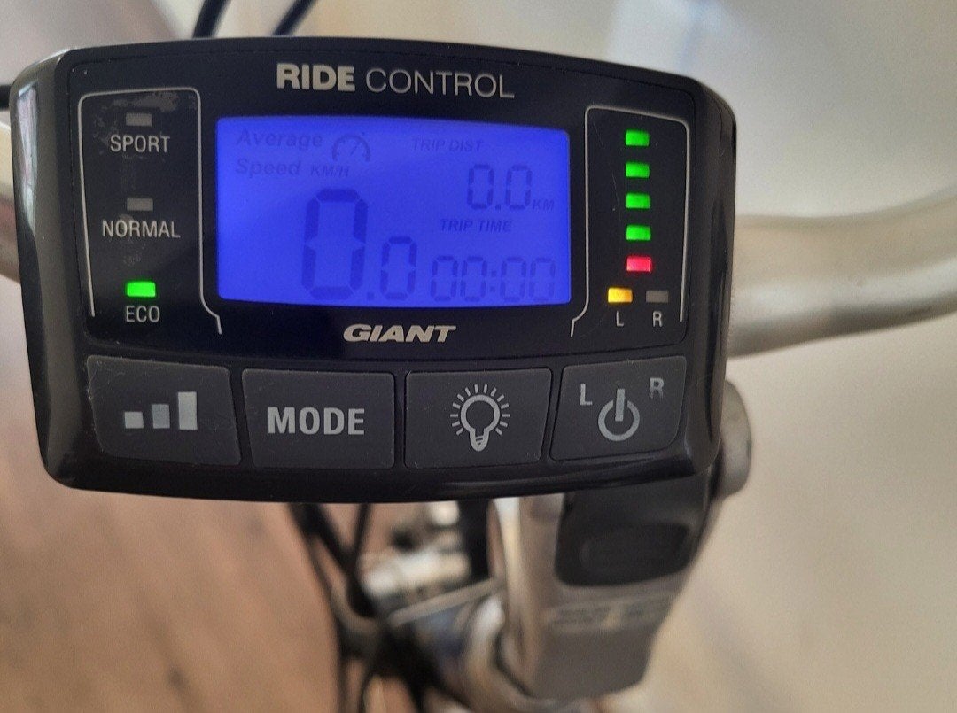 display met 2 accu giant 26v werk prima, Fietsen en Brommers, Fietsaccessoires | Fietscomputers, Ophalen, Zo goed als nieuw