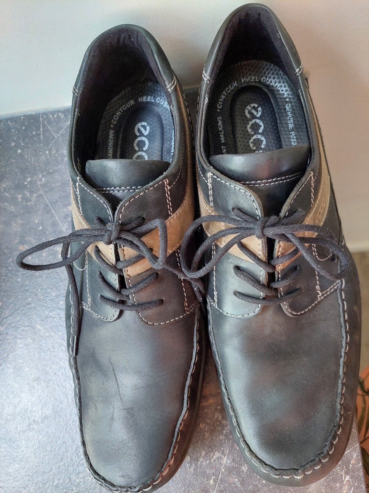 Ecco herenschoenen maat 46 - Comfortabel en stijlvol, Ecco, Zwart, Ophalen of Verzenden, Gedragen