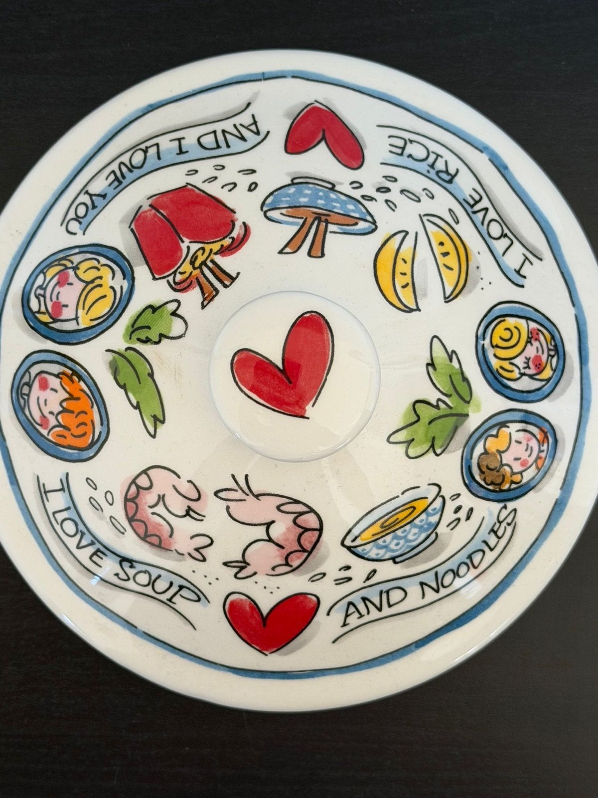 Deksel Blond Amsterdam With Love From Asia kom Ø15cm, Huis en Inrichting, Keuken | Servies, Aziatisch, Keramiek, Overige typen