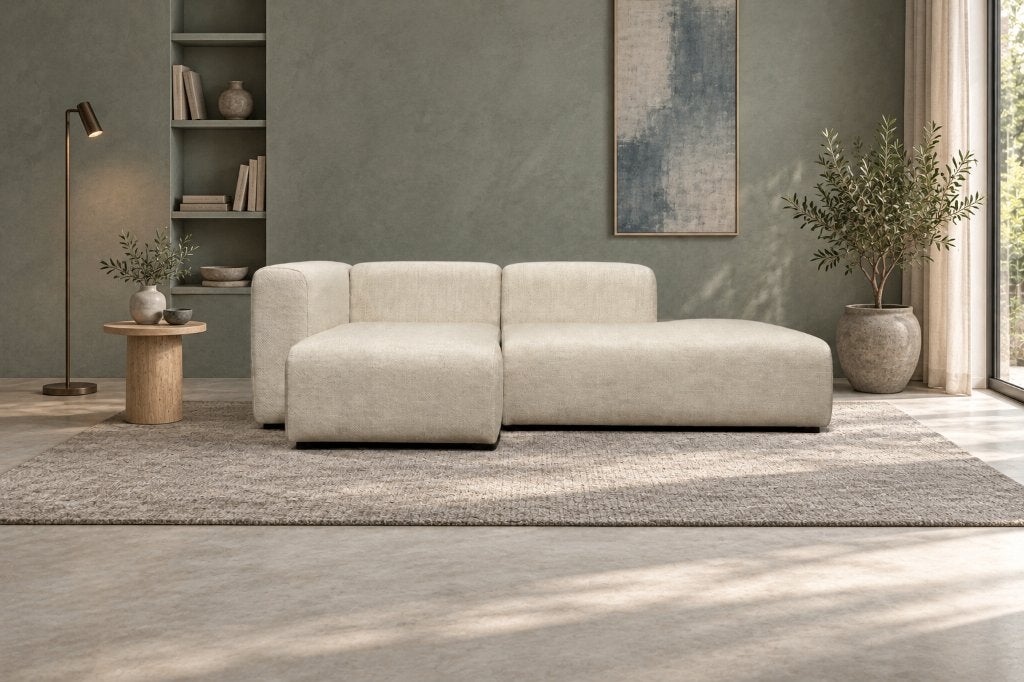 NIEUW GESTOFFEERD HAY Mags Hoekbank + GARANTIE, HAY Mags, 100 tot 125 cm, Hoekbank, Www.designplaats.nl