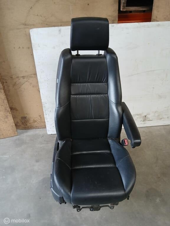 Stoel Range Rover Sport L320 Passagier Zetel Zwart Leer, Land Rover, Ophalen of Verzenden, Gebruikt, Land Rover