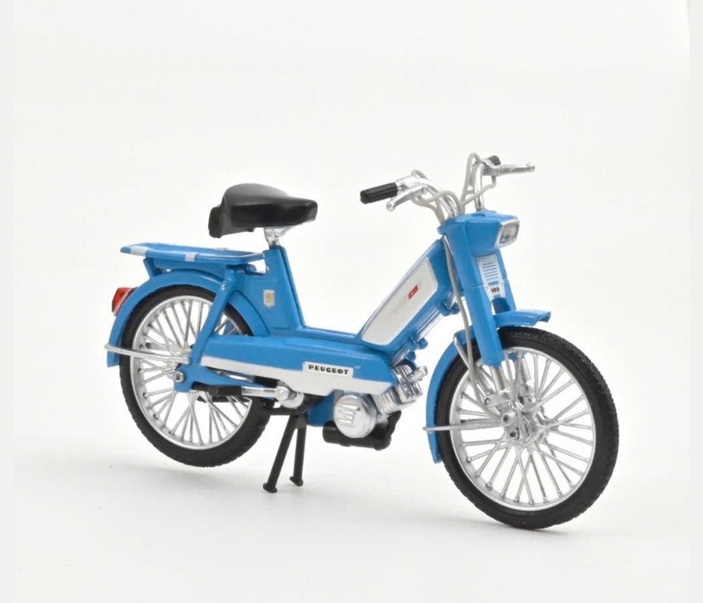 Peugeot 103 1972 Blauw schaal 1/18 Norev ref. 182049, Verzenden, Nieuw, Motor, Norev