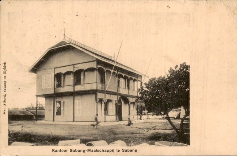 Nederlands Indië - Kantoor Sabang Maatschappij - 1910, Verzenden, Voor 1920, Gelopen, Noord-Holland