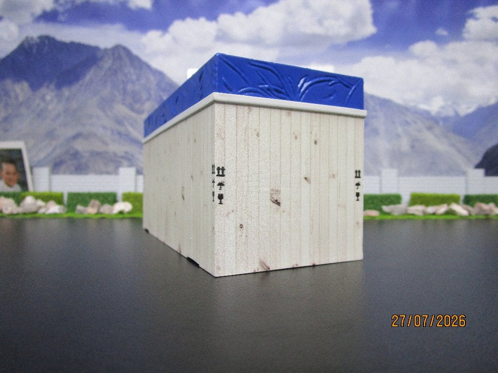wsi loads hoge houten kist met afdekzeil 132x60x68mm, Hobby en Vrije tijd, Ophalen of Verzenden, Nieuw, Bus of Vrachtwagen, Wsi