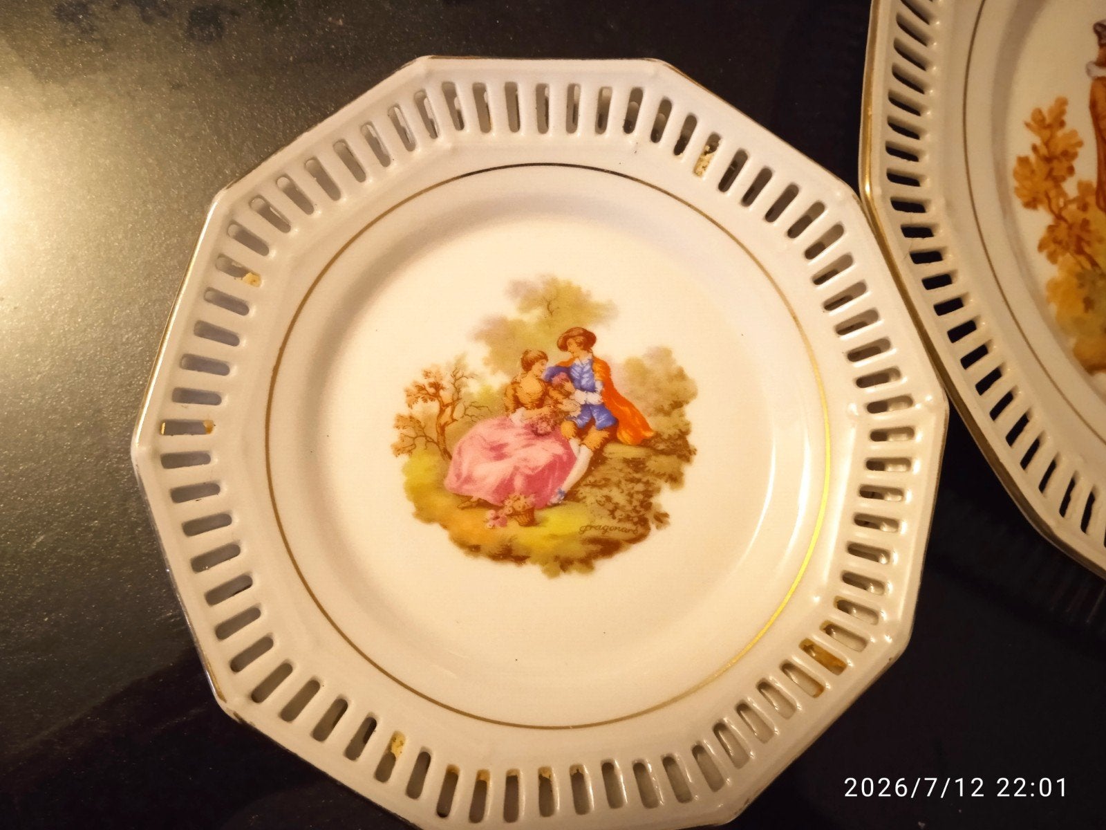Set van 2 Royal Frankonia decoratieve borden, Ophalen of Verzenden