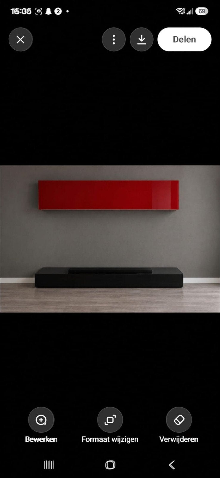 Poliform Sintesi  TV-wandmeubel - Italiaans design, Ophalen, Zo goed als nieuw, 100 tot 150 cm, Modern, Italiaans design, Luxe
