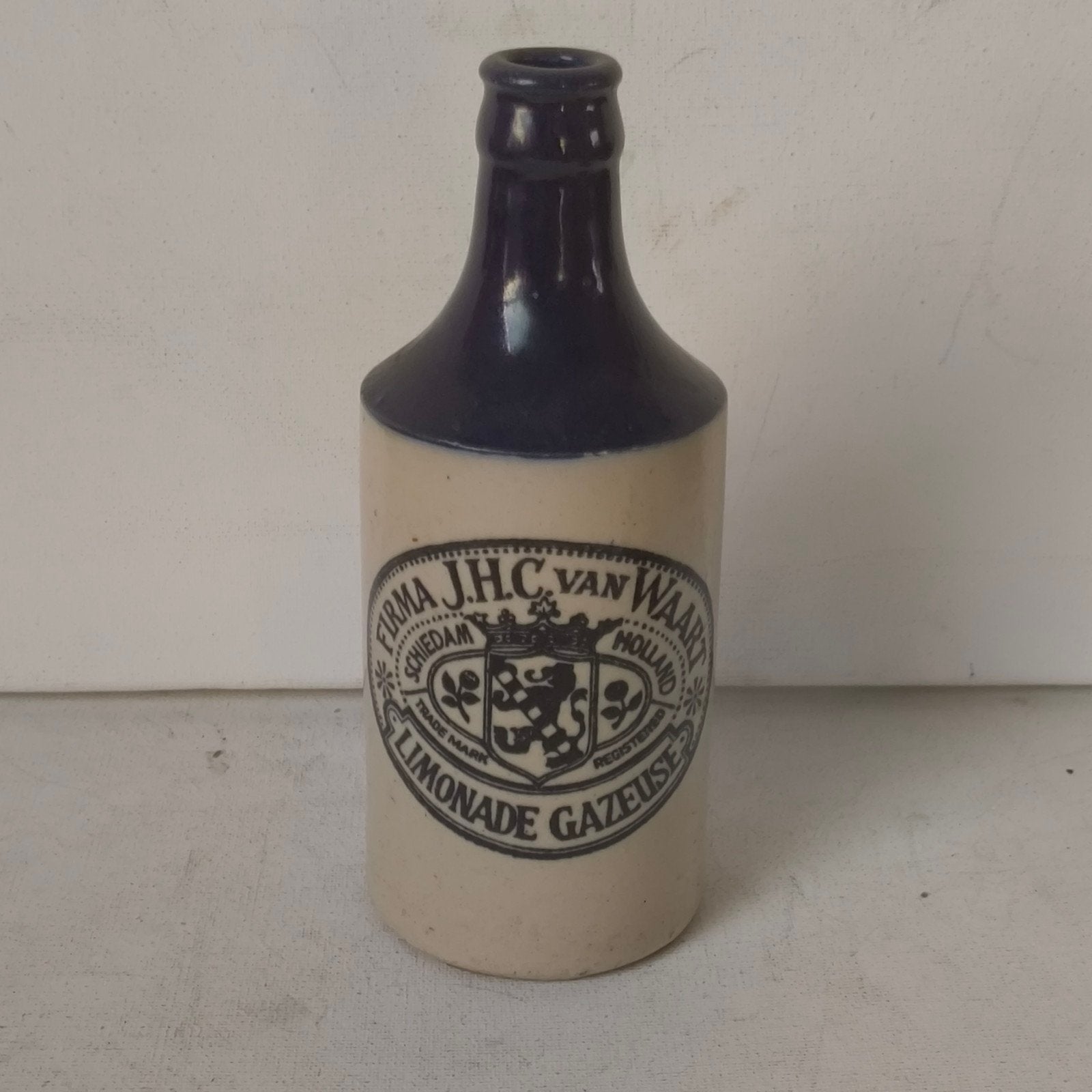 Firma J.H.C van Waart Schiedam limonade kruik, Verzamelen, Ophalen of Verzenden