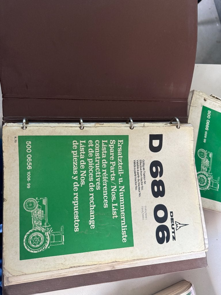 Onderdelen lijst deutz 6806, Ophalen of Verzenden, Gelezen, Catalogus