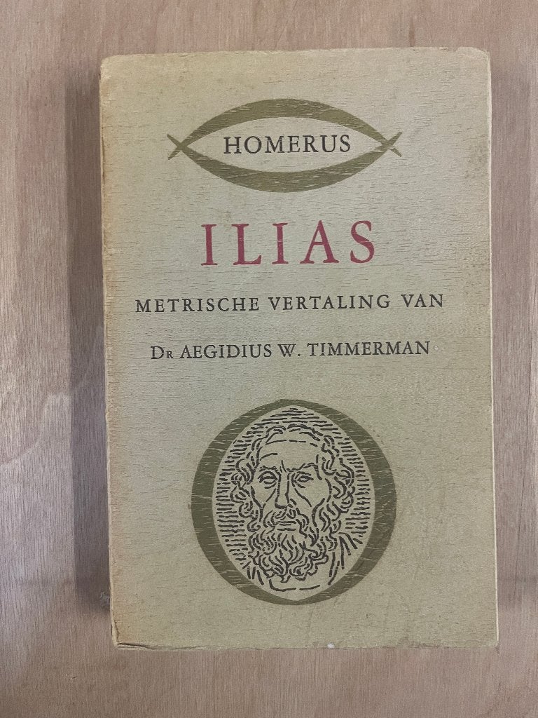 boek: 	Ilias, metrische vertaling,	 Homerus, Ophalen of Verzenden, Gelezen, Homerus, Europa overig