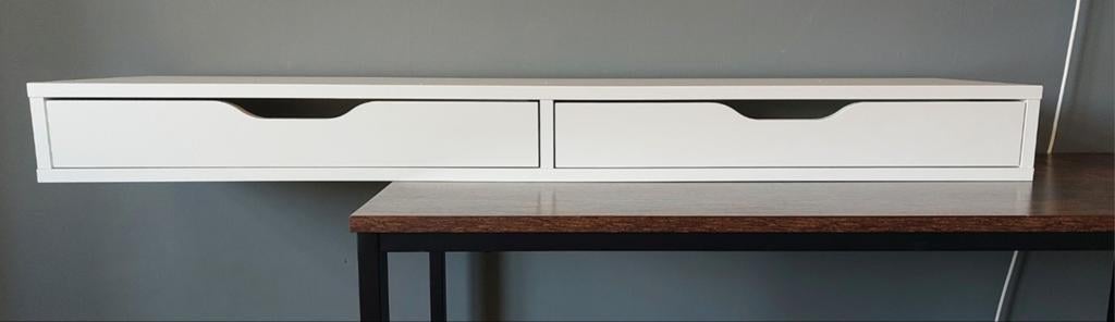 Ikea Lerberg plank met lades - 119x29 cm, Huis en Inrichting, Woonaccessoires | Wandplanken en Boekenplanken, Ophalen, Gebruikt