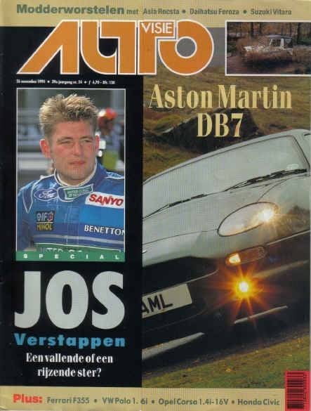 Autovisie 24 1994 : Aston Martin DB7 - Ferrari F355 - Opel, Ophalen of Verzenden, Gelezen, Algemeen