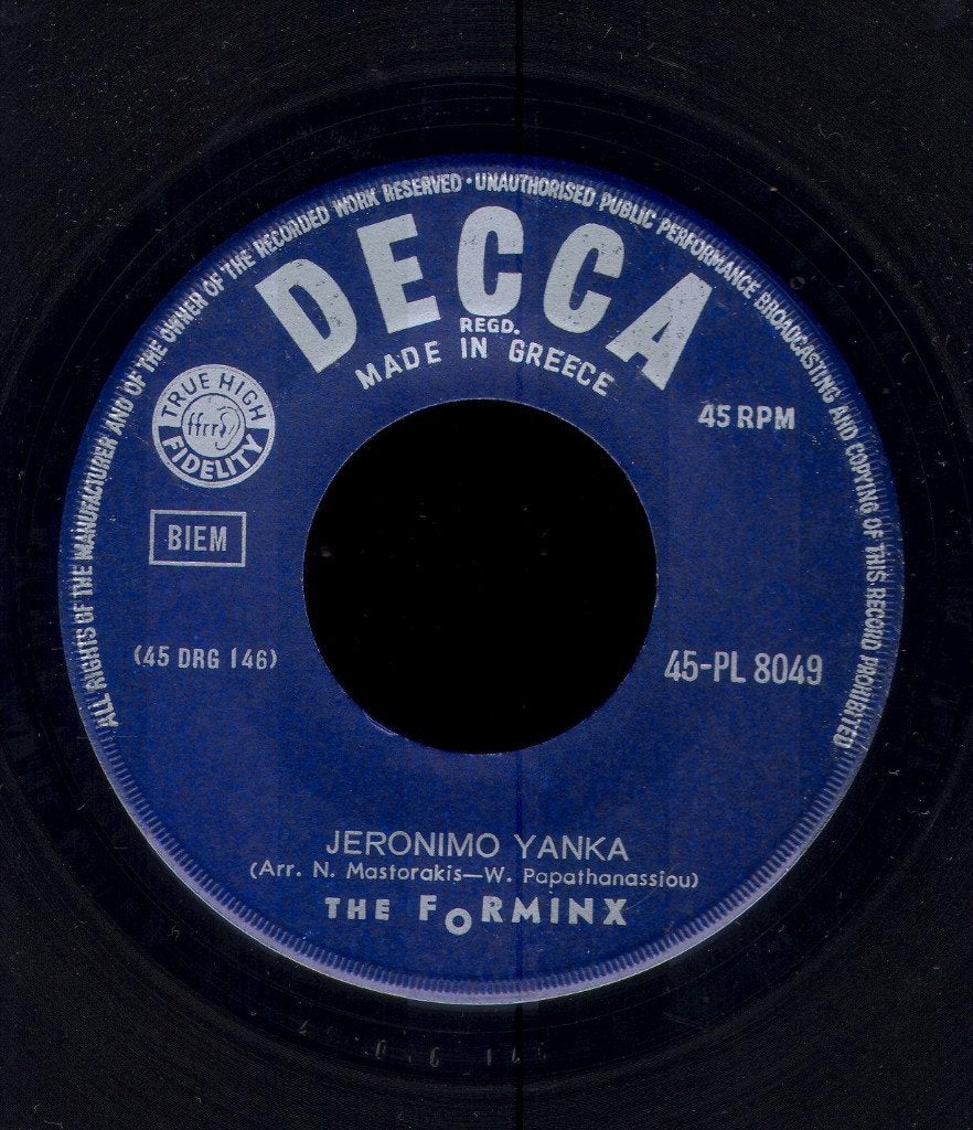 Forminx Vangelis VINYL SINGLE 1964 ZELDZAAM Decca Mod Beat, Cd's en Dvd's, Vinyl Singles, Fotohoes, Verzenden, Zo goed als nieuw