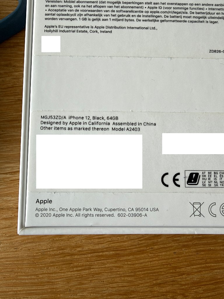 Foto 12 van iPhone 12 zwart 64GB gebruikt goede werking