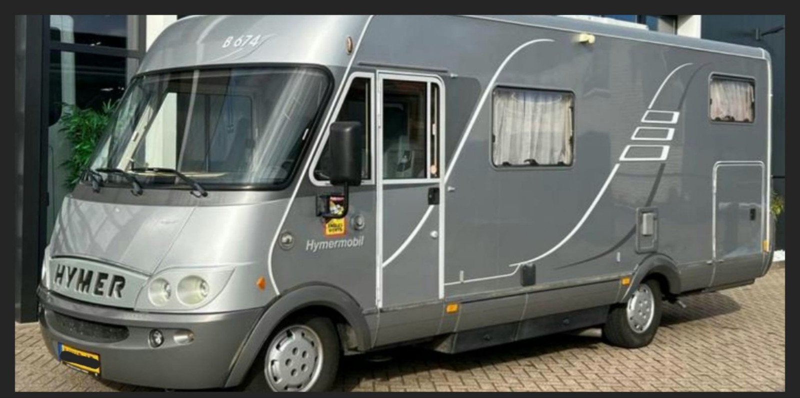Hymer B 674 Automaat, met vele optie's., Caravans en Kamperen, Ringverwarming, Fiat, Luifel, Tot en met 2