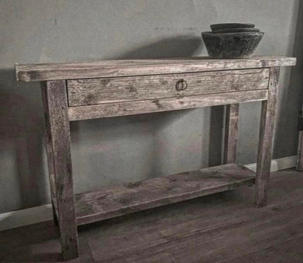 ~Stoer Sober Landelijk Houten Sidetable/Wandtafel~, Ophalen of Verzenden, Nieuw