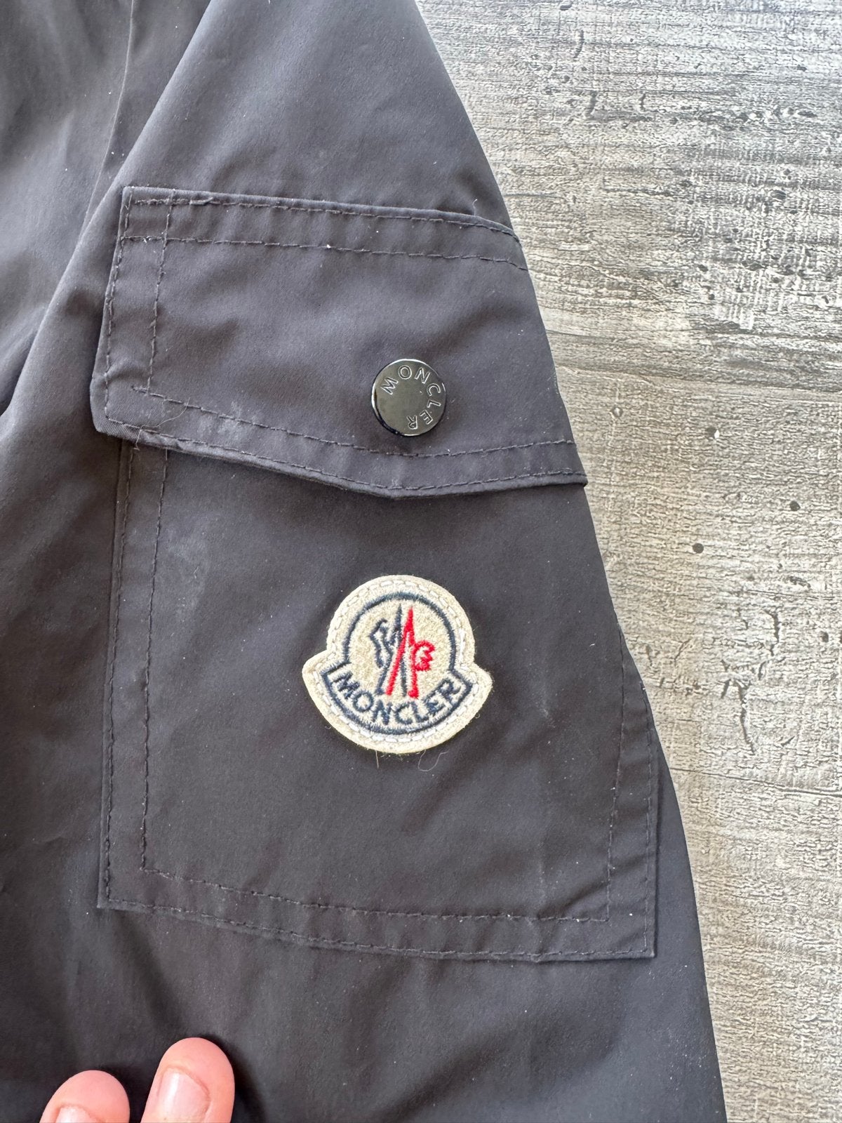 Moncler jas zwart maat S, Kleding | Heren, Jassen | Zomer, Ophalen of Verzenden, Zo goed als nieuw, Maat 46 (S) of kleiner, Zwart