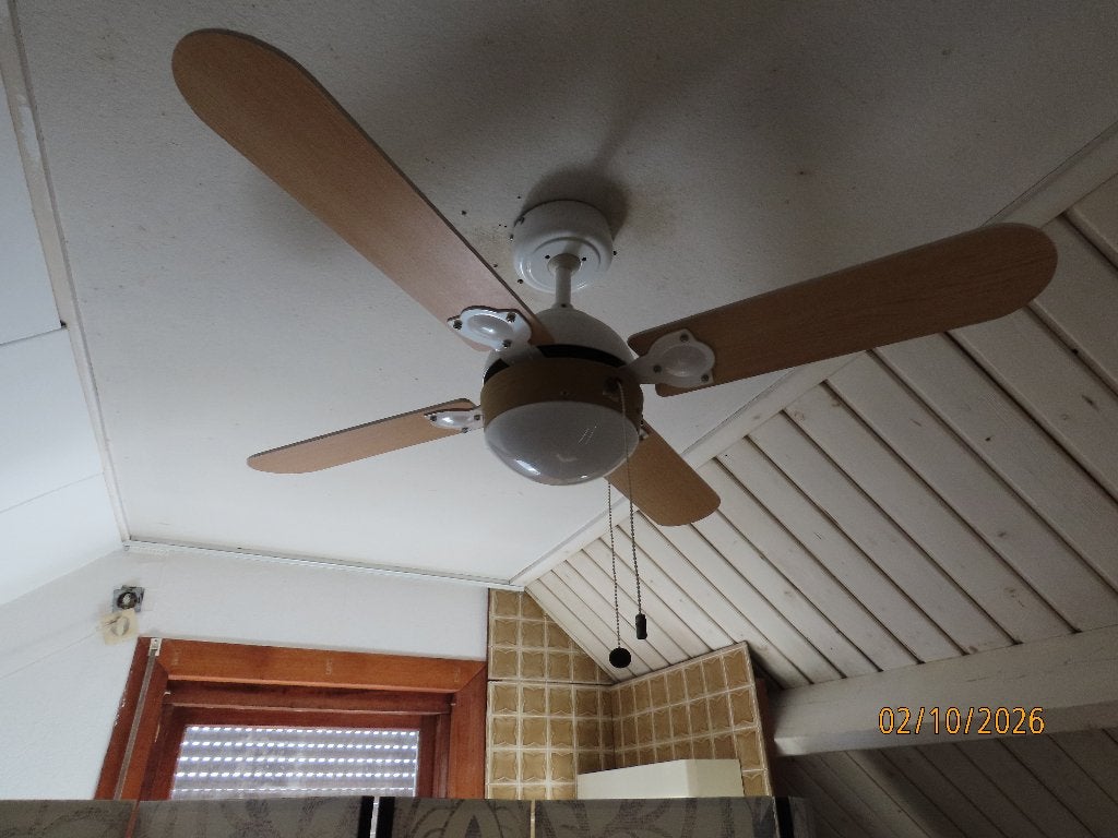 Combi; Plafond-lamp & Ventilator Plafondventilator met lamp, Met schakelaar, Overige merken, Gebruikt, Overige fittingen