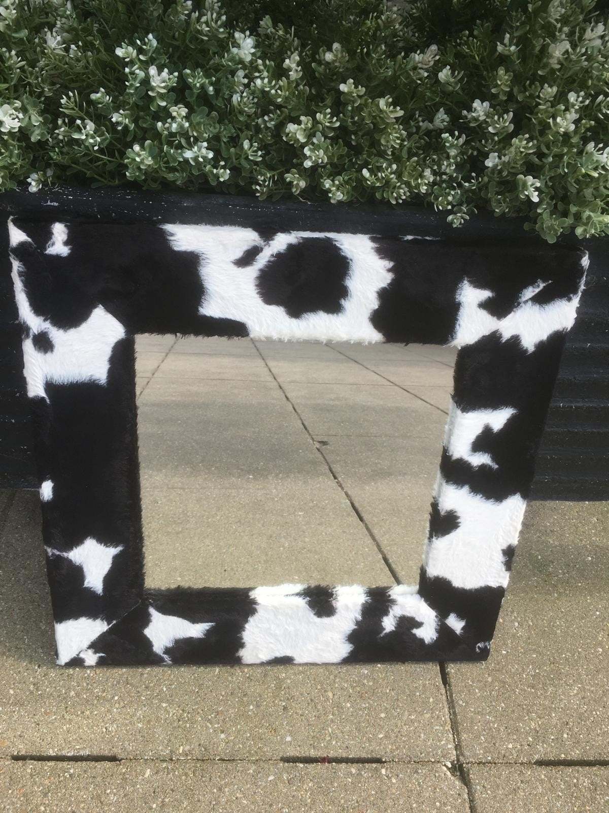 Spiegels dierenprint zebra en koe, Ophalen, Vierkant