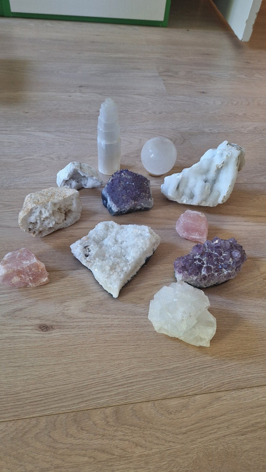 Prachtige kleuren mineralen set 11 stuks, Ophalen