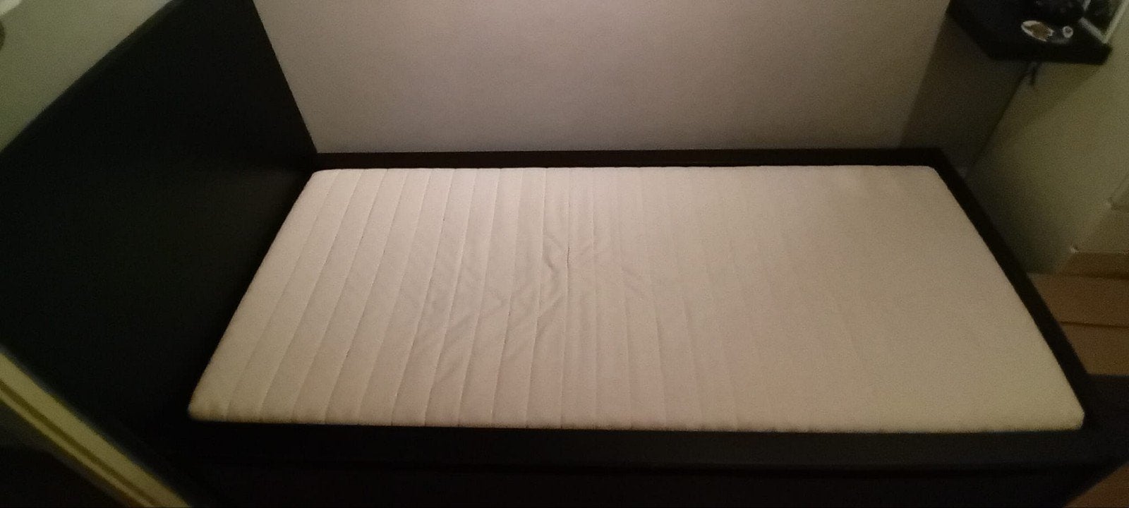 IKEA Malm bedframe met 2 opberglades, zwartbruin, 90x200 cm, Ophalen, Gebruikt, 90 cm, Eenpersoons