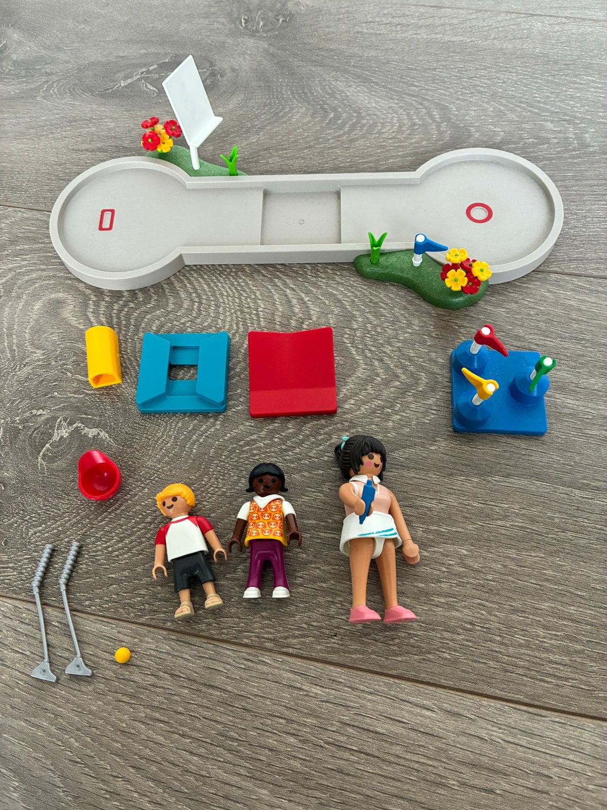 Playmobil Mini Golf Set met Figuren en Accessoires, Ophalen of Verzenden, Gebruikt, Jongen of Meisje