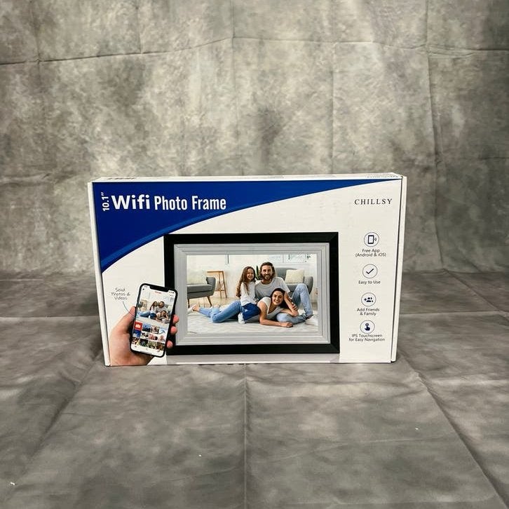 Chillsy digitale fotolijst met app - 10,1 inch - wifi 32GB, Ophalen of Verzenden, Zo goed als nieuw, 2 GB of meer, 8 tot 12 inch