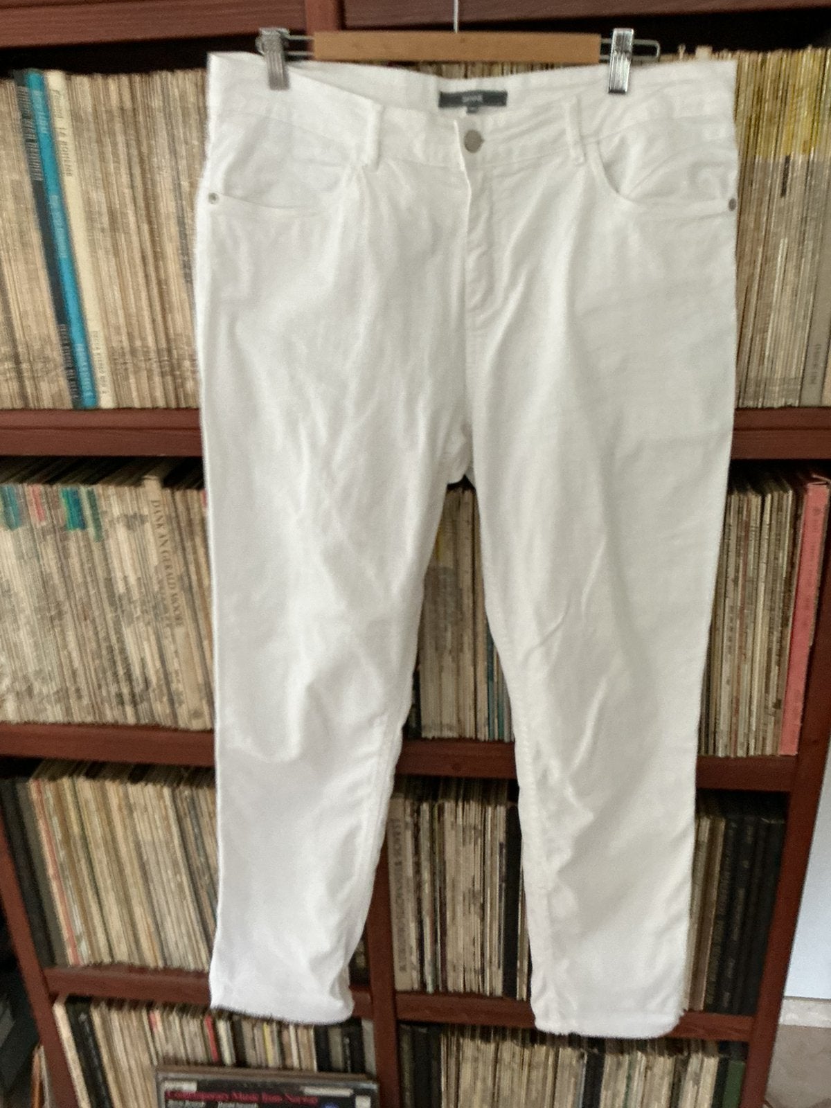 Witte jeans van Sanne, 44, Wit, Maat 42/44 (L), Ophalen of Verzenden, Zo goed als nieuw