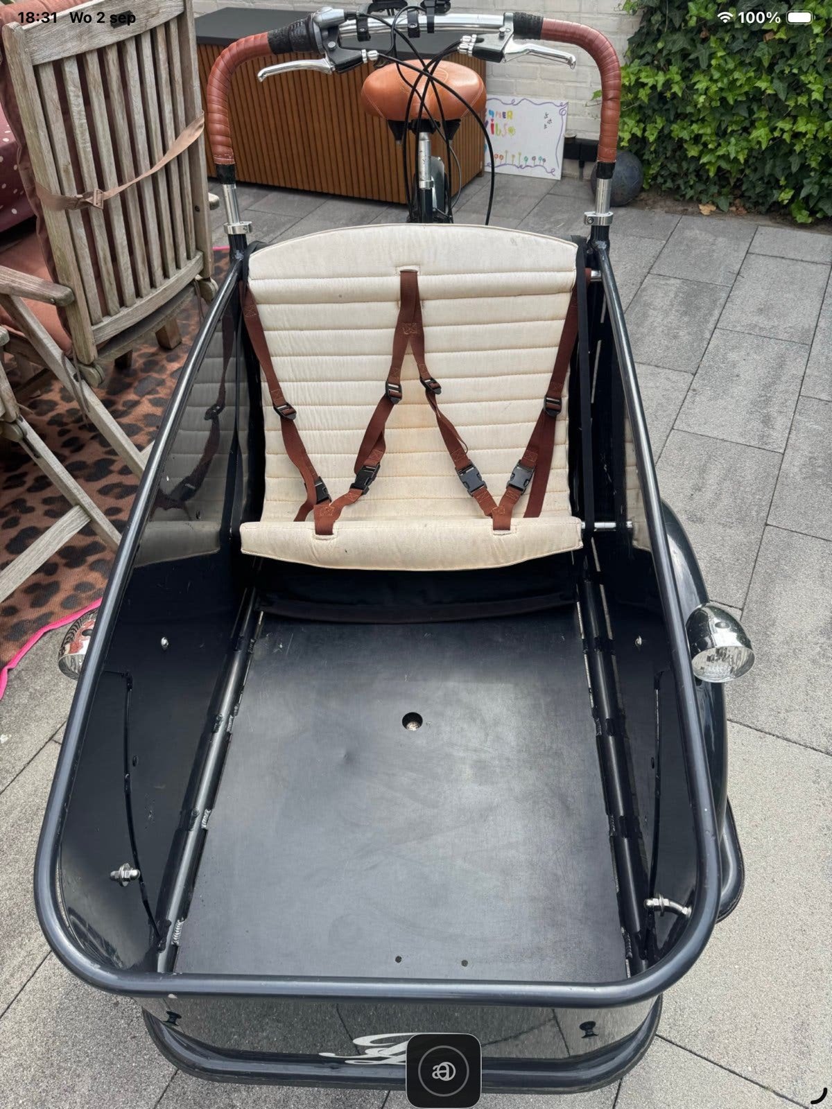 Johnny Loco bakfiets met huif - nieuwe motor BAFANG BAFANG, Huif, Ophalen of Verzenden, Zo goed als nieuw, 2 kinderen
