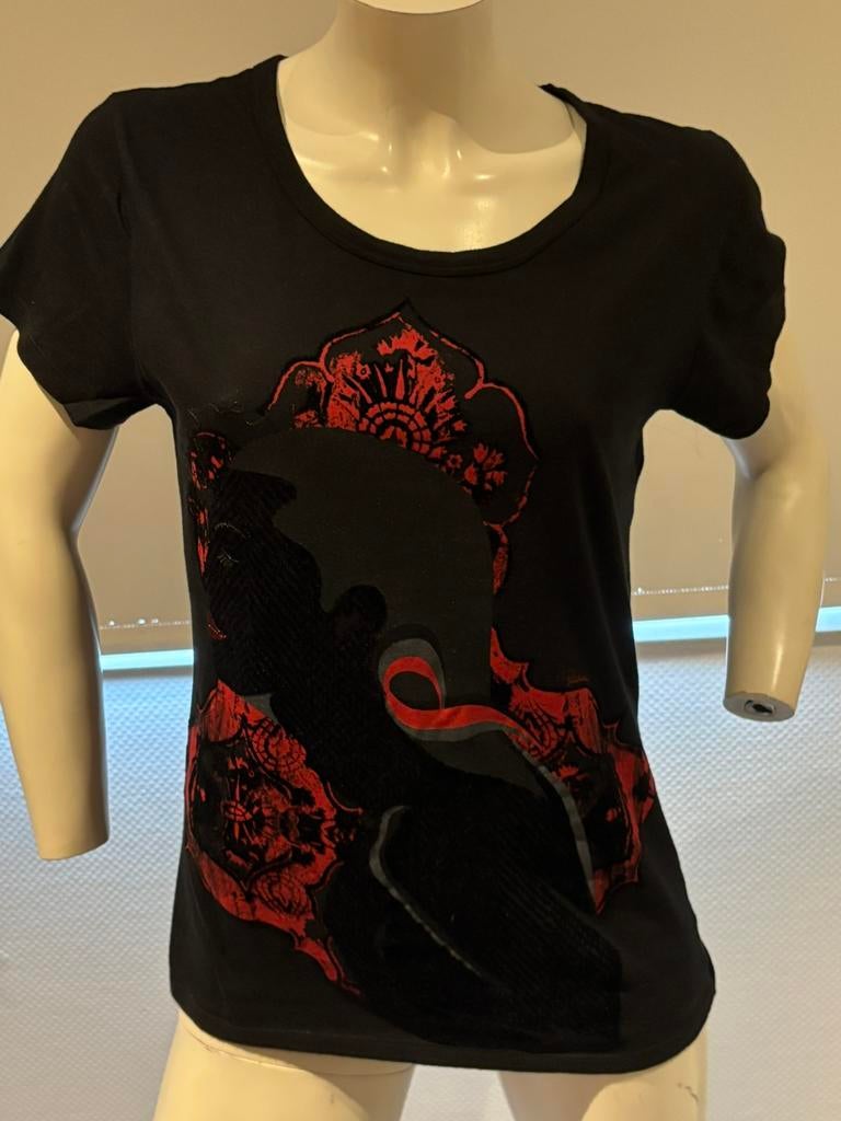 Roberto cavalli shirt met leuke print maat it 40, Maat 38/40 (M), ., Ophalen of Verzenden, Zo goed als nieuw