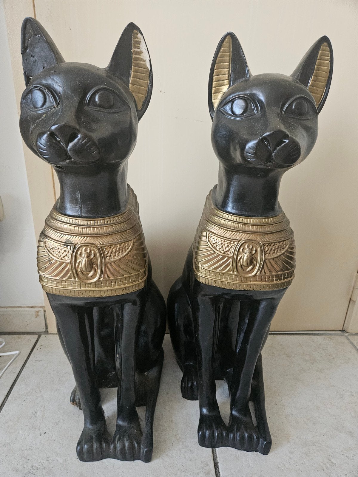 Set van 2 Egyptische kattenbeelden - Bastet, Ophalen