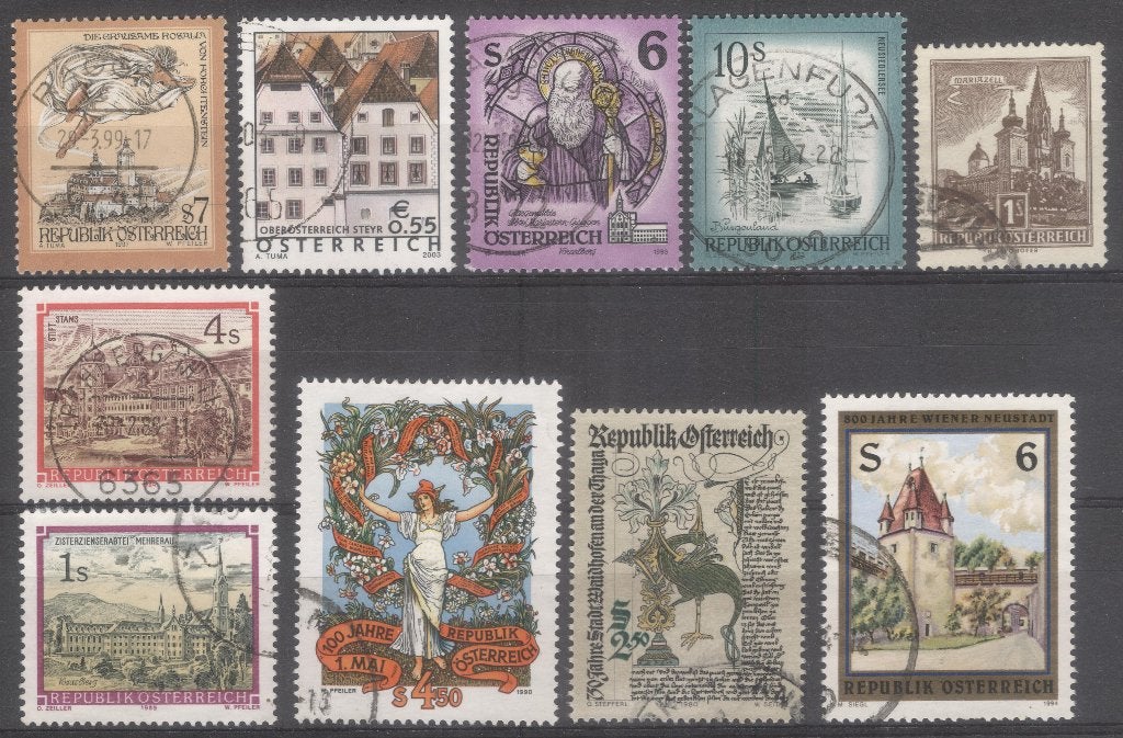 Oostenrijk (3), Verzenden, Gestempeld