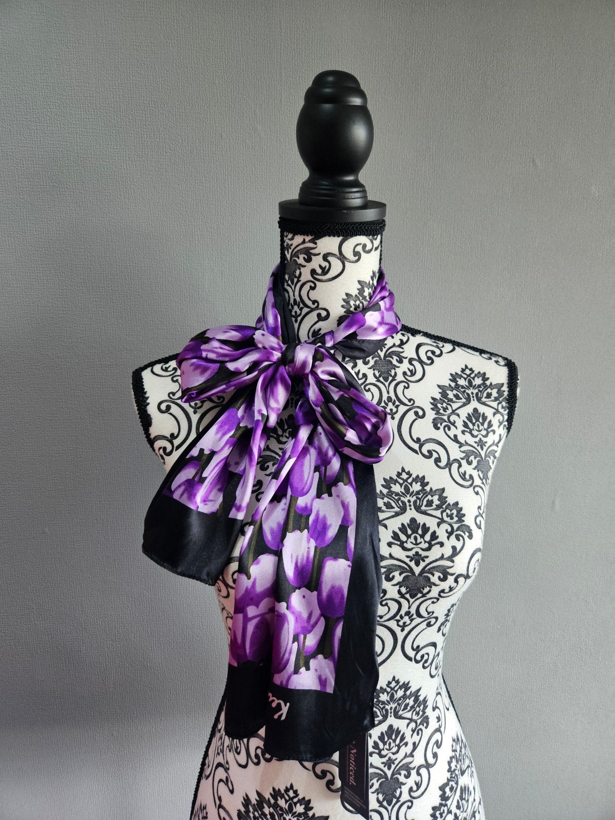 Robin Ruth Keukenhof Tulpensjaal Paars/Zwart - Nieuw, Kleding | Dames, Robin Ruth, Ophalen of Verzenden, Nieuw, Zwart