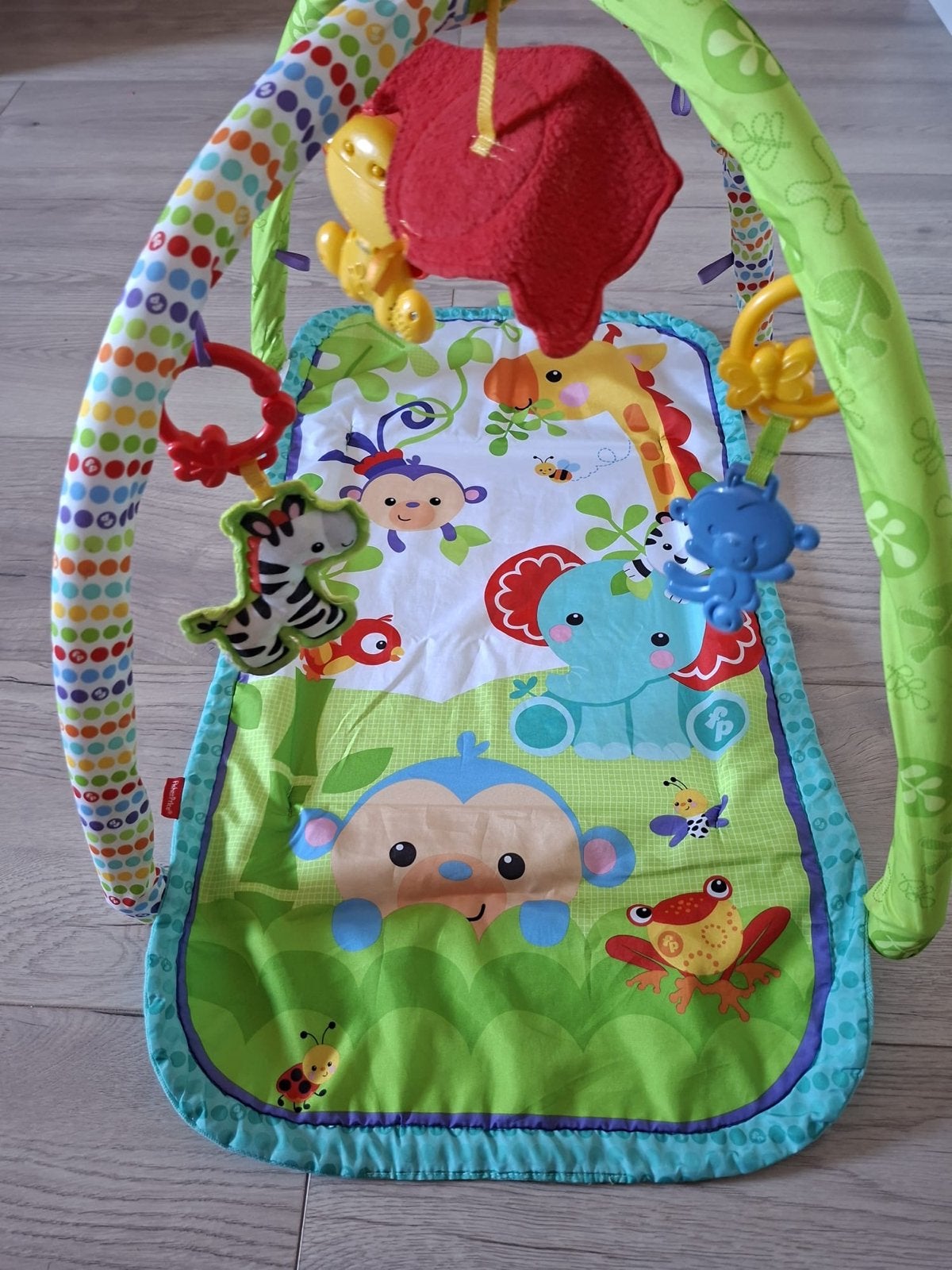 Fisher-Price Speelmat met hangers en spiegel, Ophalen of Verzenden, Zo goed als nieuw, Speelkleed, Met geluid