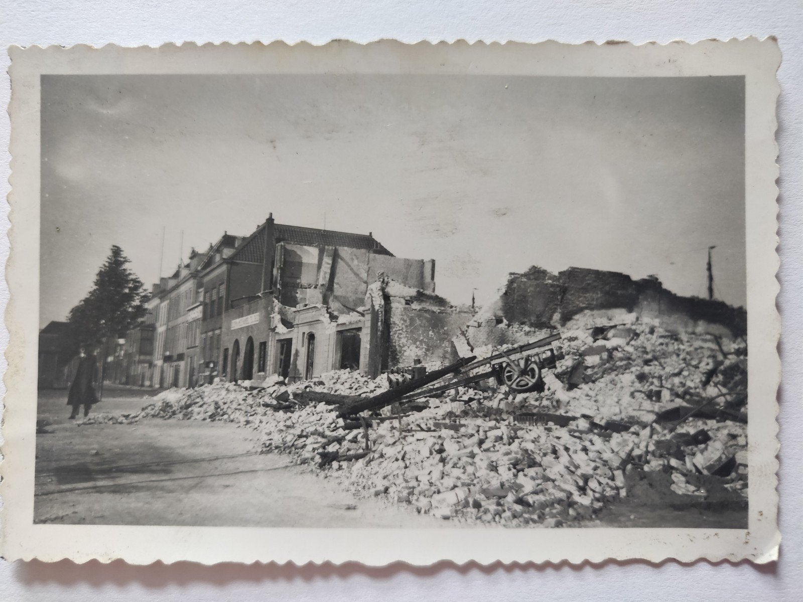 B1 Dordt Kalkhaven 1940 Oorlog, Ophalen of Verzenden, Voor 1940, Gebruikt, Overige onderwerpen