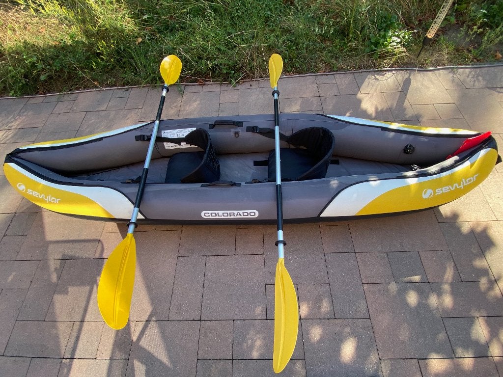 Opblaaskano Sevylor, Watersport en Boten, Kano's, Ophalen, Twee personen, Canadese kano of Open kano, Gebruikt